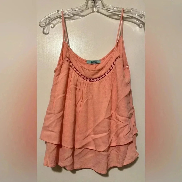 Karlie peach ruffle camisole size S - Picture 1 of 7